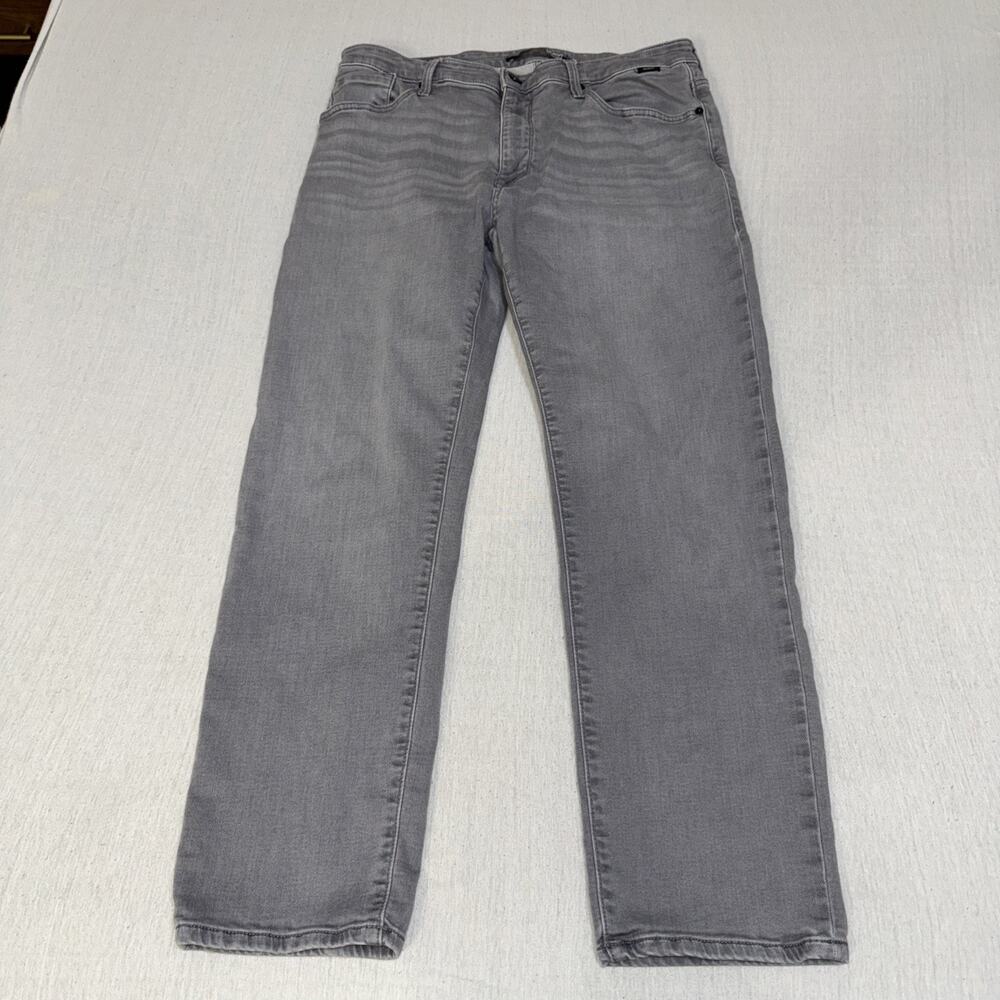 Mavi Zach Jeans Mens 36x30 Gray Straight Leg Stretch Denim Mid Rise Athletic EUC